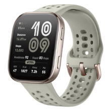 ساعت هوشمند 46 میلی‌متری امیزفیت مدل Bip 6 با بند سیلیکونی