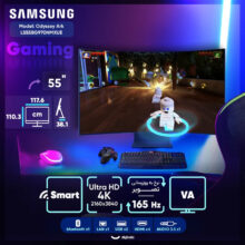 مانیتور خمیده گیمینگ 55 اینچ سامسونگ مدل Odyssey Ark LS55BG970NMXUE