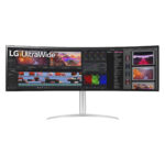 مانیتور خمیده 49 اینچ ال جی مدل 49WQ95C-W