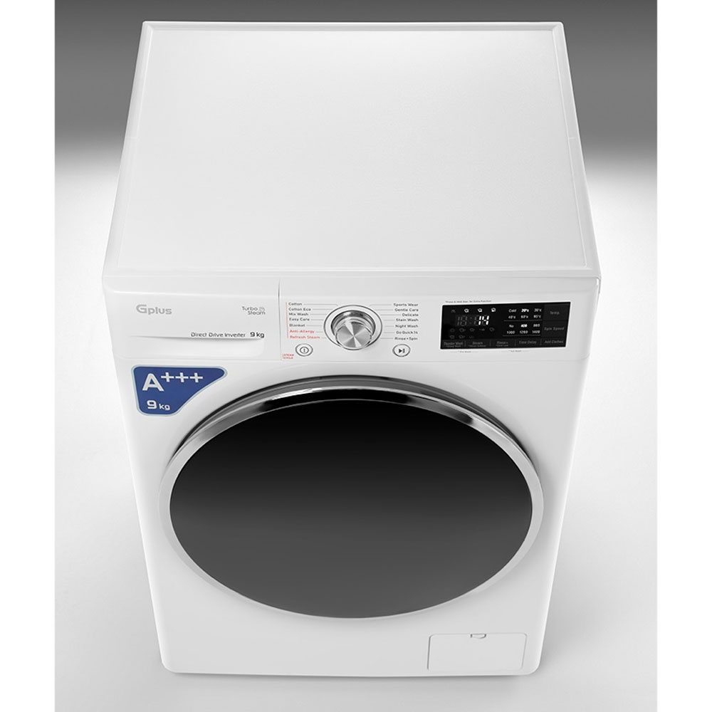 ماشین لباسشویی اتوماتیک جی پلاس مدل GWM-P99W ظرفیت 9 کیلوگرم
