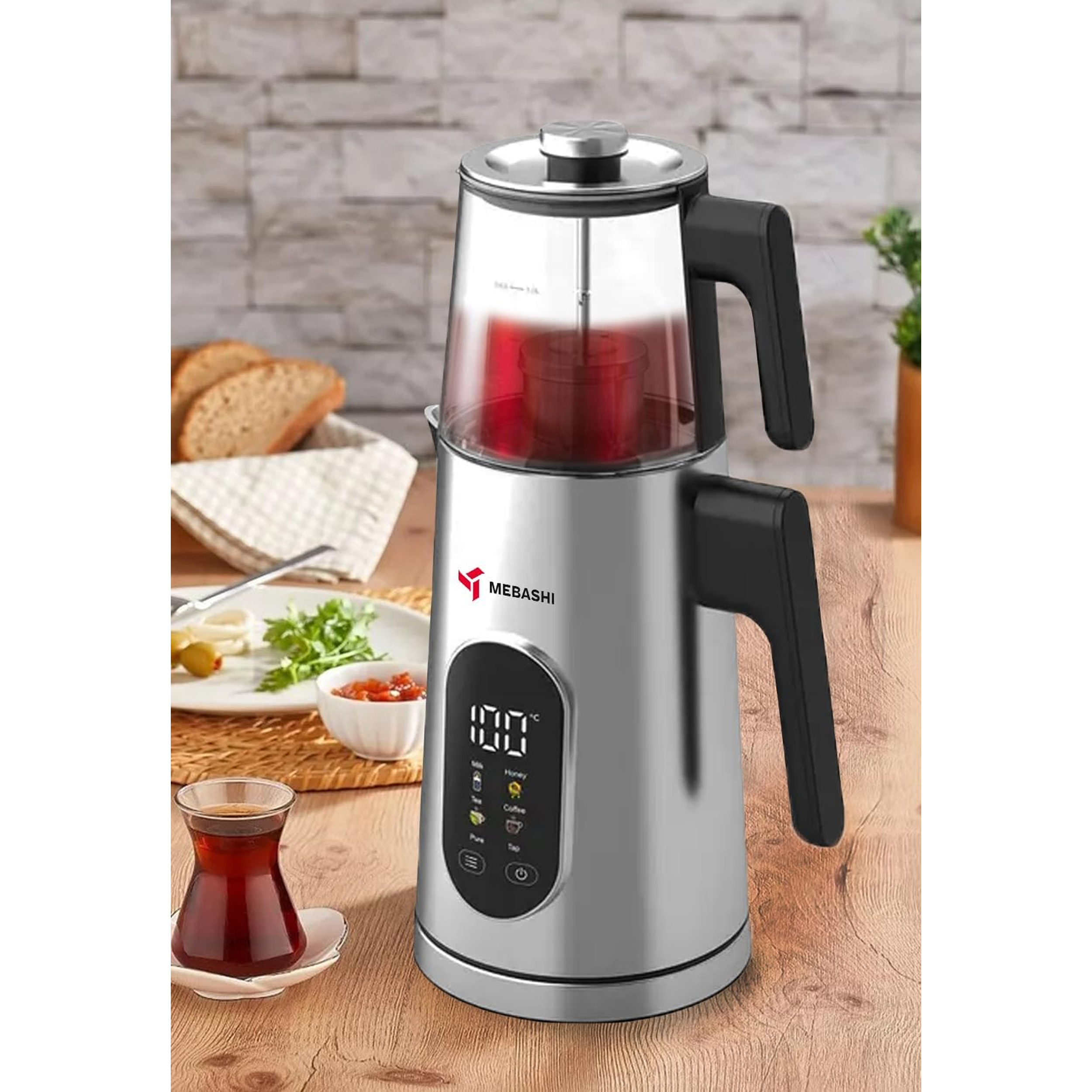چای ساز روی هم مباشی مدل ME-TM303