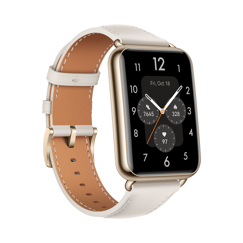 ساعت هوشمند هوآوی مدل WATCH FIT 2 Classic Edition بند چرمی