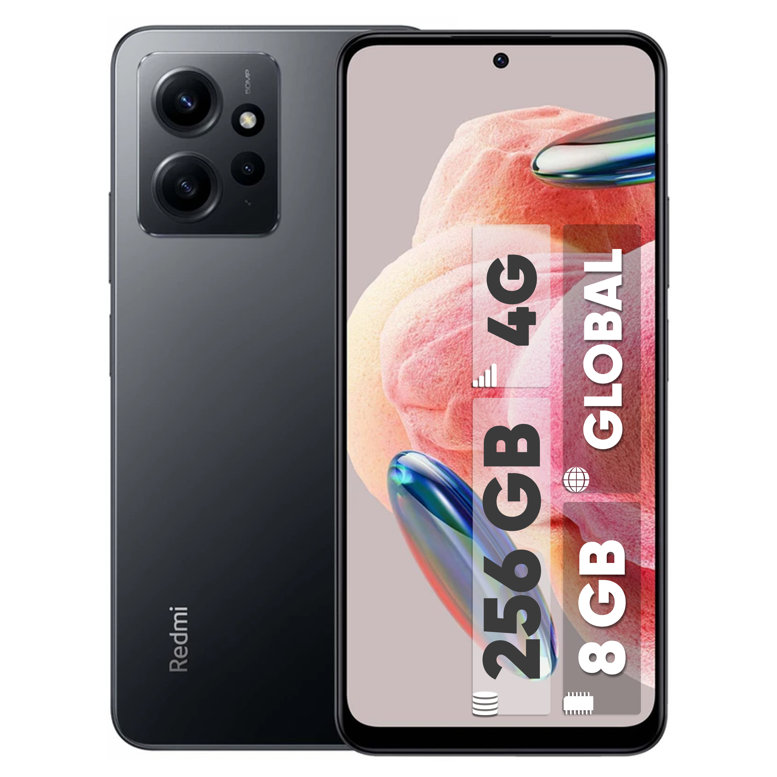 گوشی موبایل شیائومی مدل Redmi Note 12 4G دو سیم کارت ظرفیت 256 گیگابایت و رم 8 گیگابایت - گلوبال