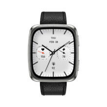 ساعت هوشمند 43 میلی متری امیزفیت مدل Active 2 Square با بند چرمی