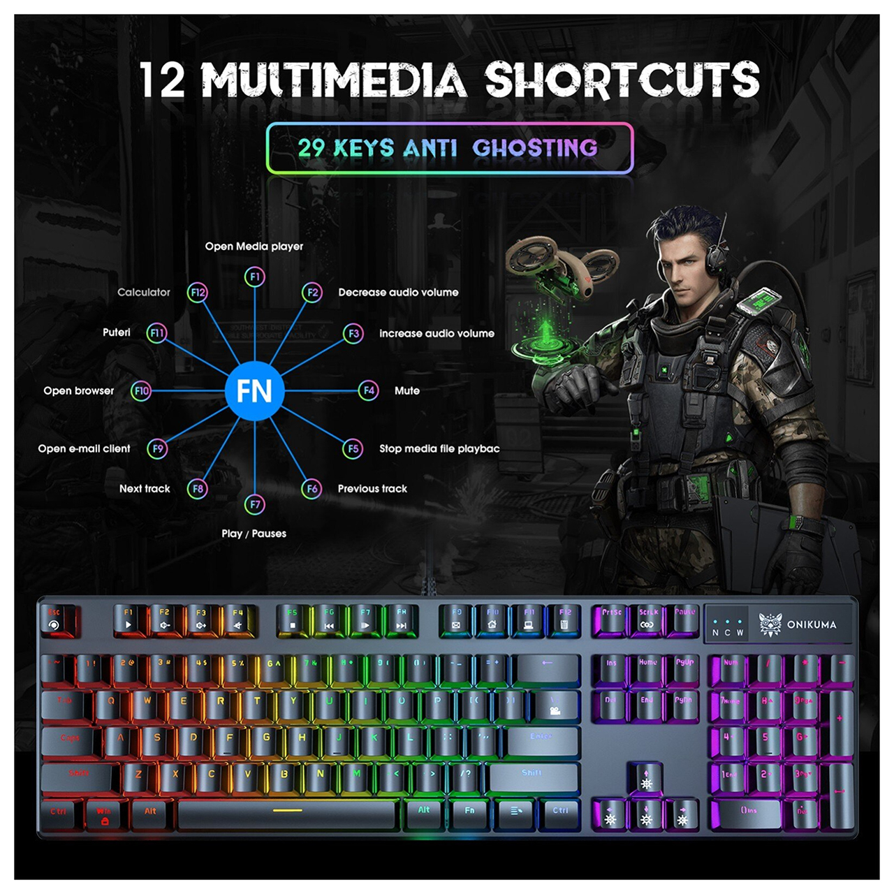 کیبورد مخصوص بازی اونیکوما مدل G27