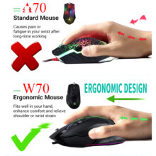 ماوس مخصوص بازی بلادی مدل W_70_MAX_RGB_ ACTIVATED