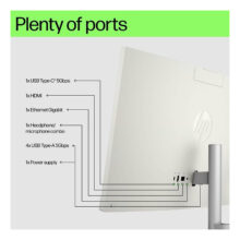 کامپیوتر همه کاره 23.8 اینچ اچ‌ پی مدل CR0323nh با پردازنده Core i5 1334U رم 16 گیگابایت از نوع DDR4 حافظه داخلی یک ترابایت SSD کارت گرافیک Iris Xe (Function as UHD Graphics) نمایشگر از نوع IPS