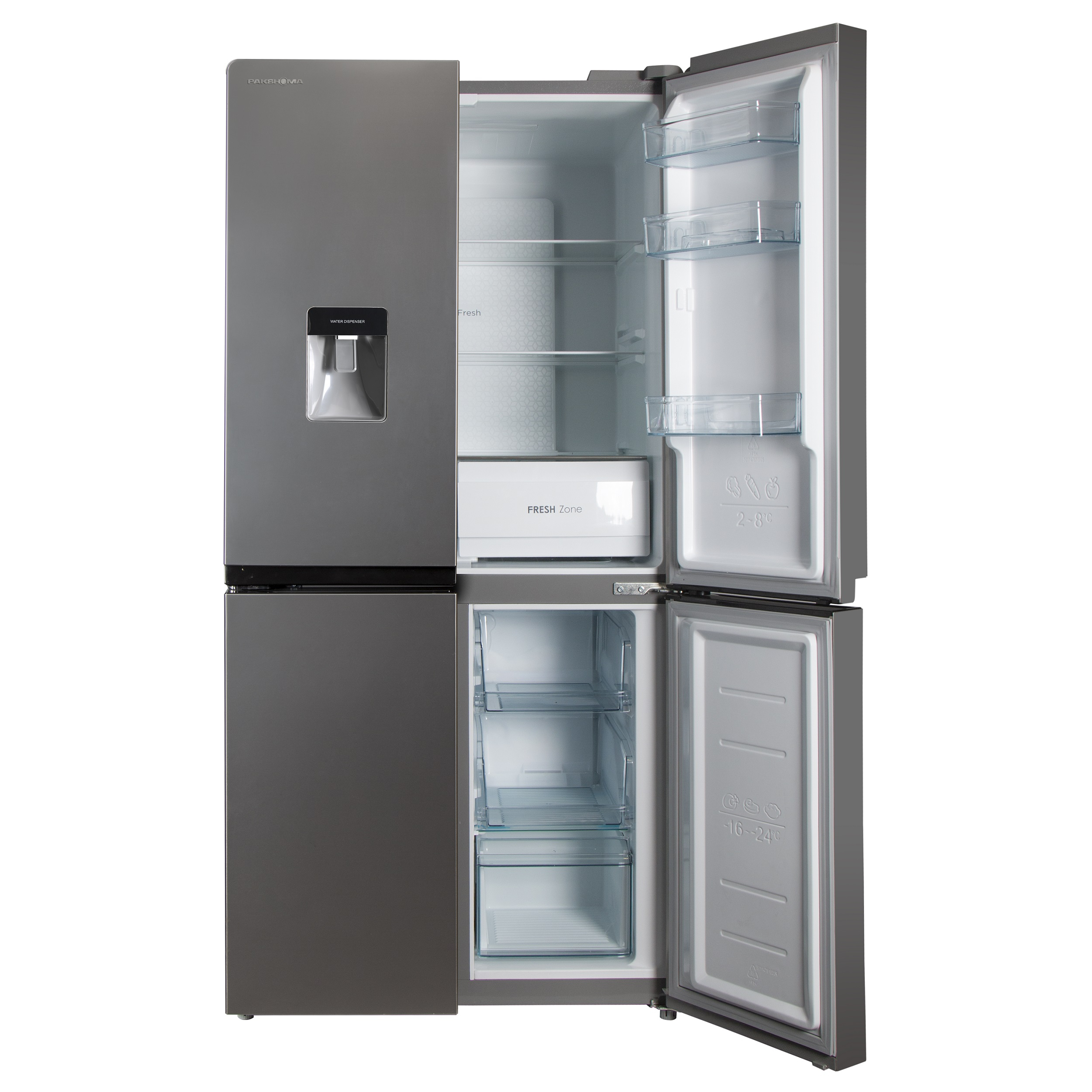 یخچال فریزر ساید بای ساید 19 فوت پاکشوما مدل 4D RDP 530 W