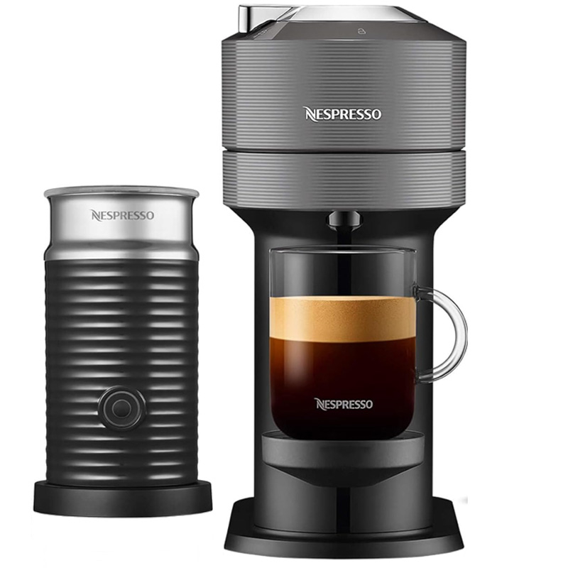اسپرسو ساز ۱۱۰۰ میلی‌لیتر نسپرسو مدل Vertuo Next به همراه کف شیرساز نسپرسو