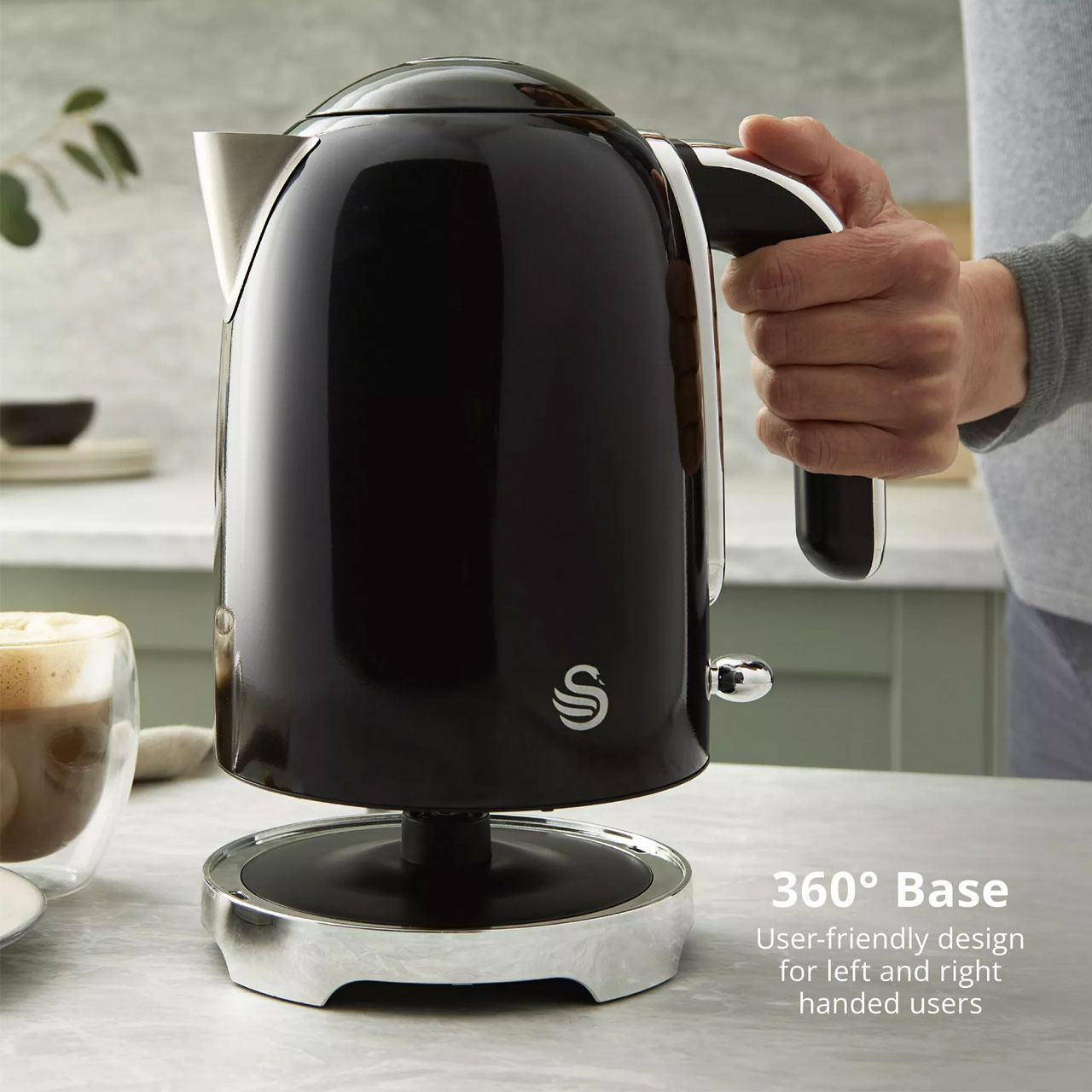 کتری برقی سوان مدل SK19026BLK گنجایش 1.7 لیتر