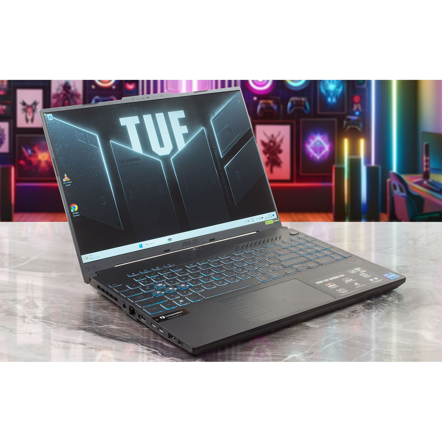 لپ تاپ 16 اینچی ایسوس مدل TUF Gaming F16 FX607VJ-RL016-Core 5 210H-8GB DDR4 3200MHz-512GB SSD-RTX3050 6GB-FHD 144Hz