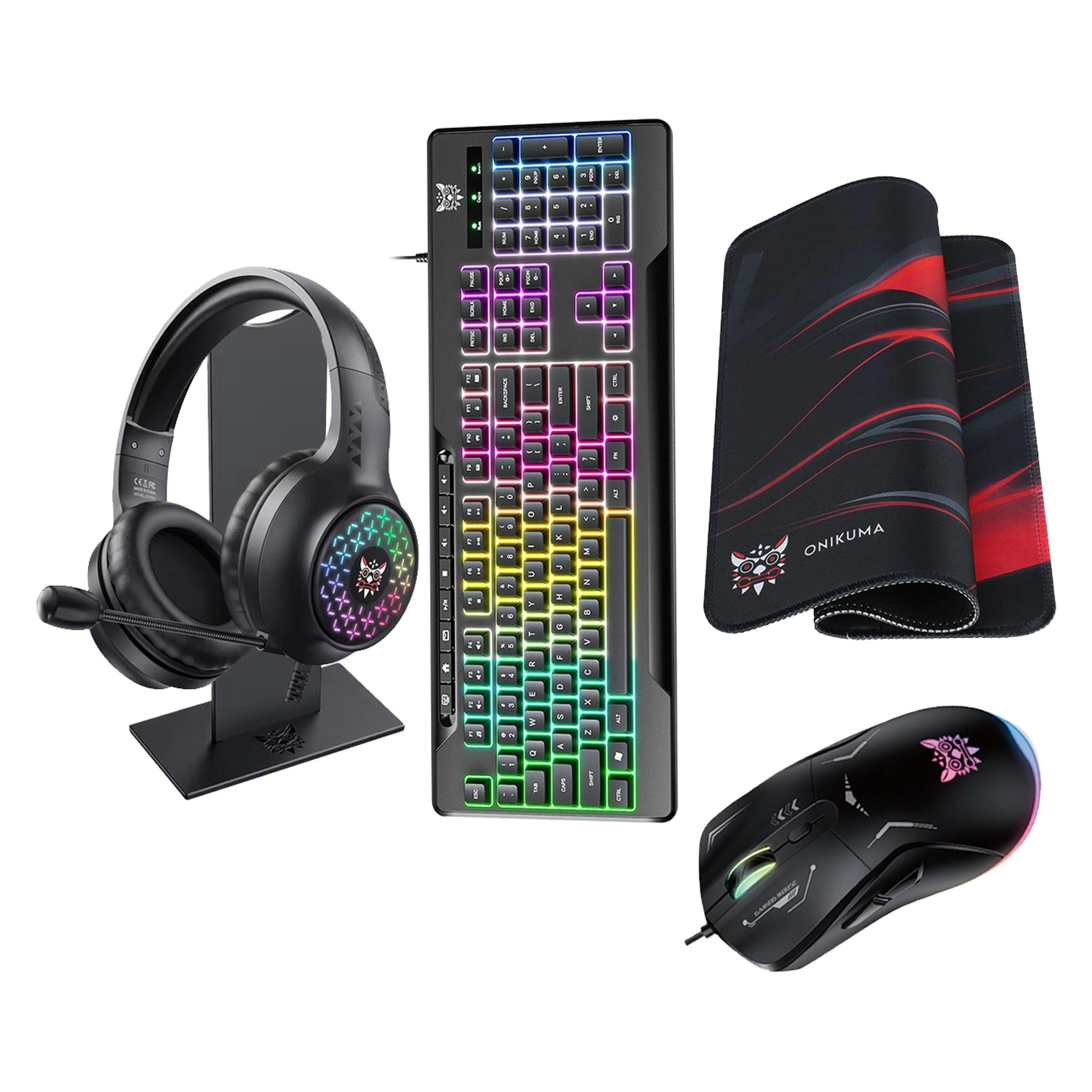 ست گیمینگ اونیکوما مدل TZ5006، سوییچ ممبران، Full-Size، نورپردازی LED RGB