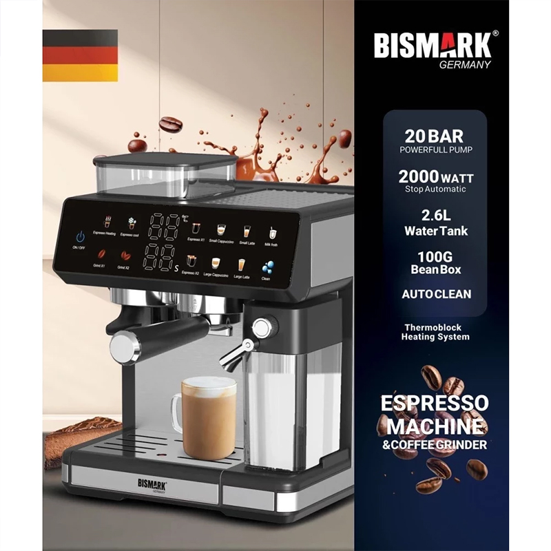 اسپرسو ساز 2500 میلی‌لیتر بیسمارک مدل BM100