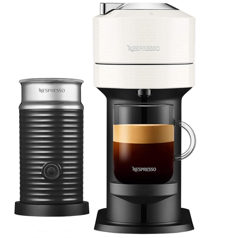 اسپرسو ساز ۱۱۰۰ میلی‌لیتر نسپرسو مدل Vertuo Next به همراه کف شیرساز نسپرسو