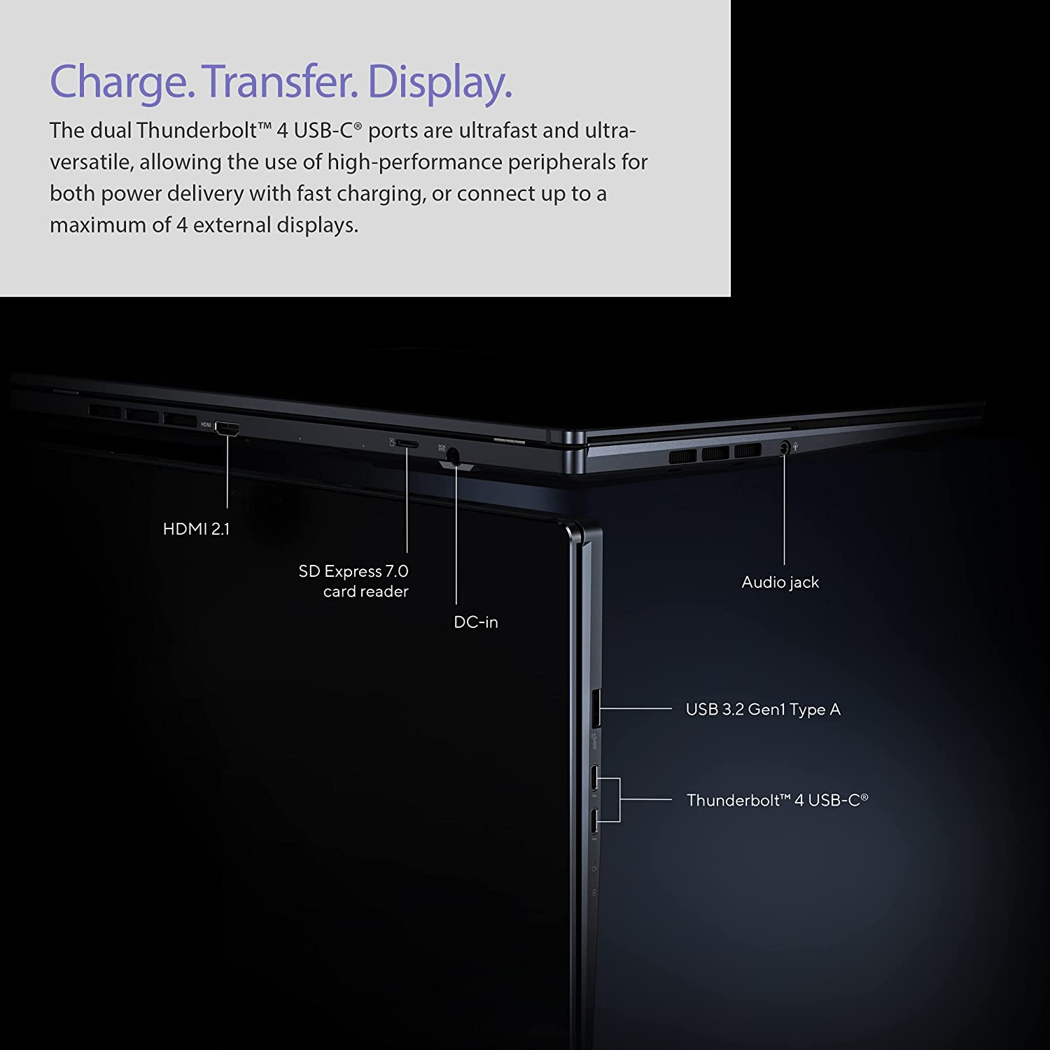 لپ تاپ 14.5 اینچی ایسوس مدل ZenBook Pro Duo 14 UX8402ZE-M3026W-i7 16GB 1SSD RTX3050Ti W