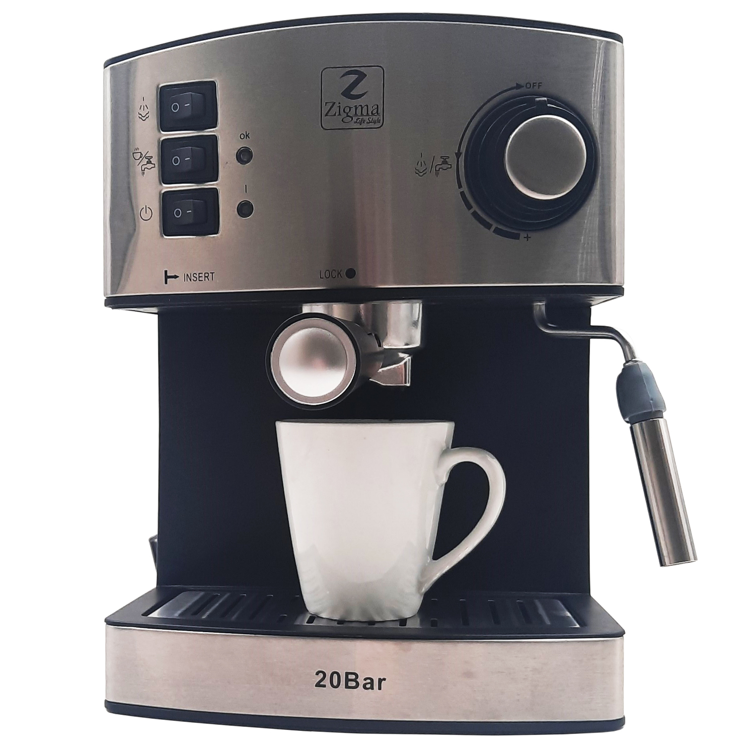 اسپرسو ساز ۱۶۰۰ میلی‌لیتر زیگما مدل RL333