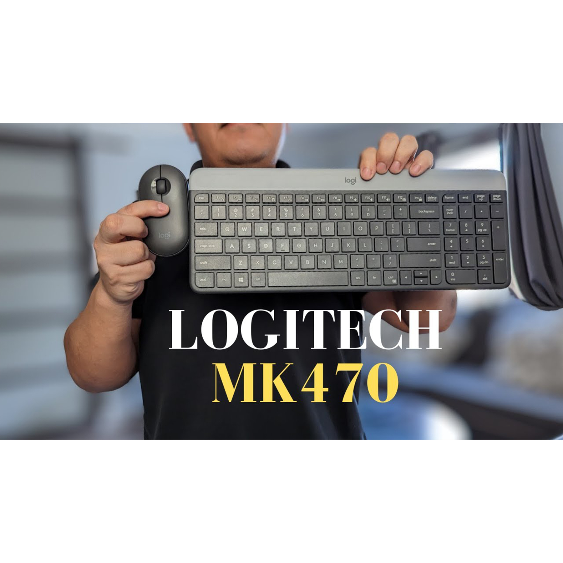 کیبورد و ماوس بی‌سیم لاجیتک مدل MK470، سوییچ ممبران، Full-Size