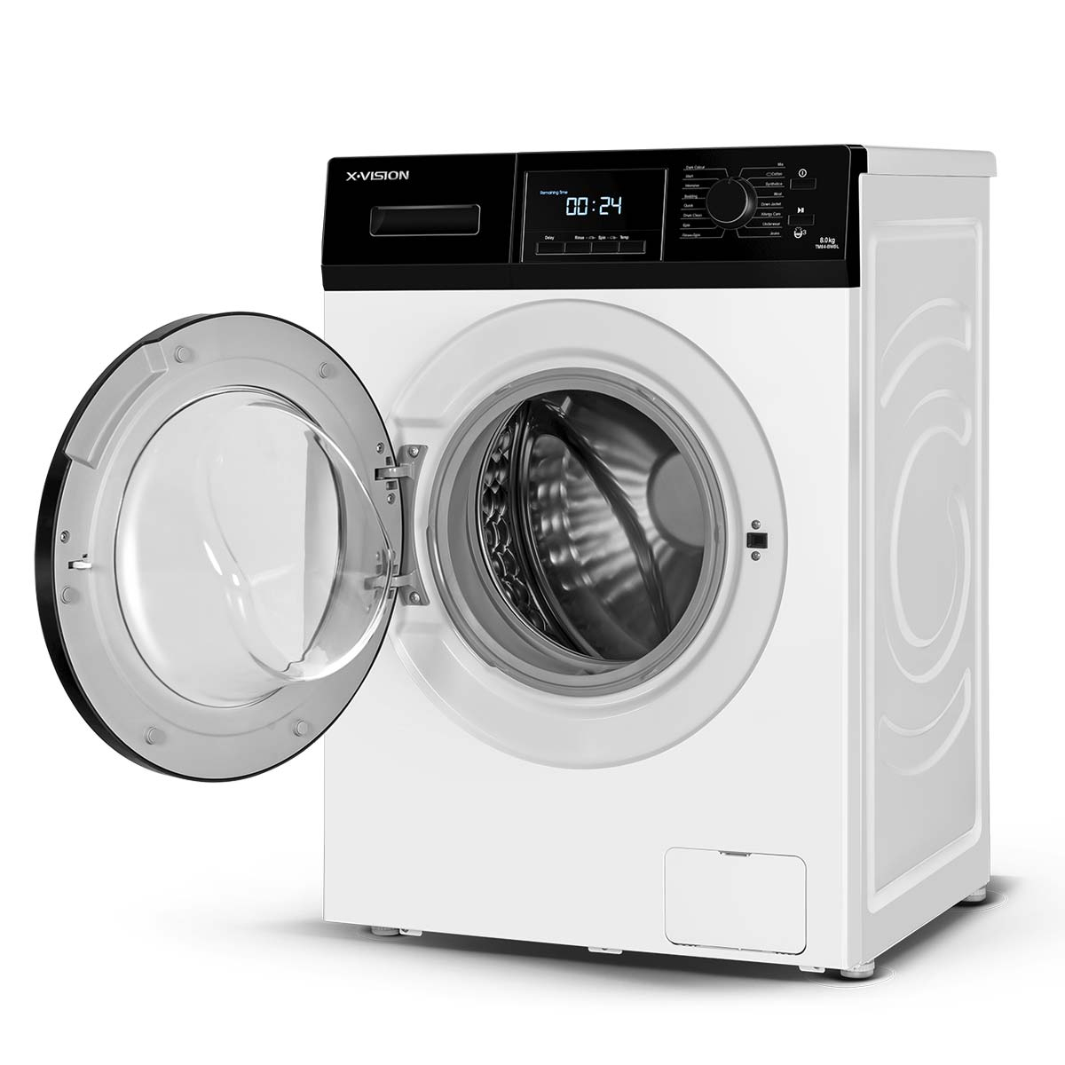 ماشین لباسشویی ایکس ویژن مدل TM84-BWBL/BSBL ظرفیت 8 کیلوگرم