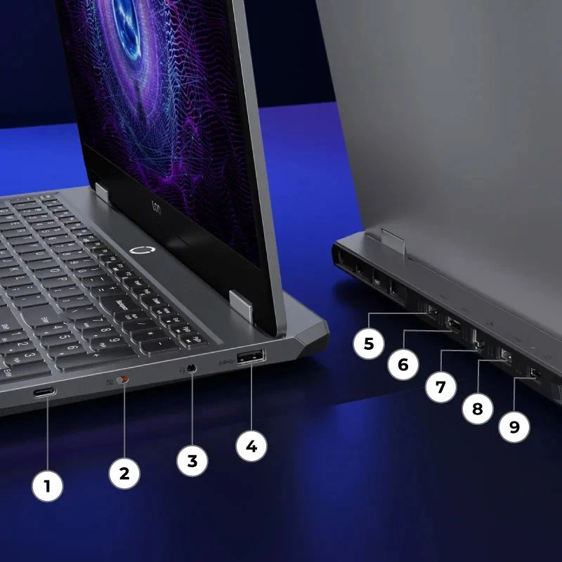 لپ تاپ 15.6 اینچی لنوو مدل LOQ 15IAX9-i5 12450HX-12GB DDR5 4800MHz-512GB SSD-RTX2050 4GB-FHD 144Hz