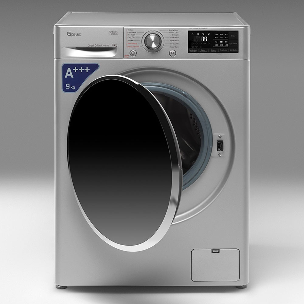ماشین لباسشویی اتوماتیک جی پلاس مدل GWM-P99S ظرفیت 9 کیلوگرم