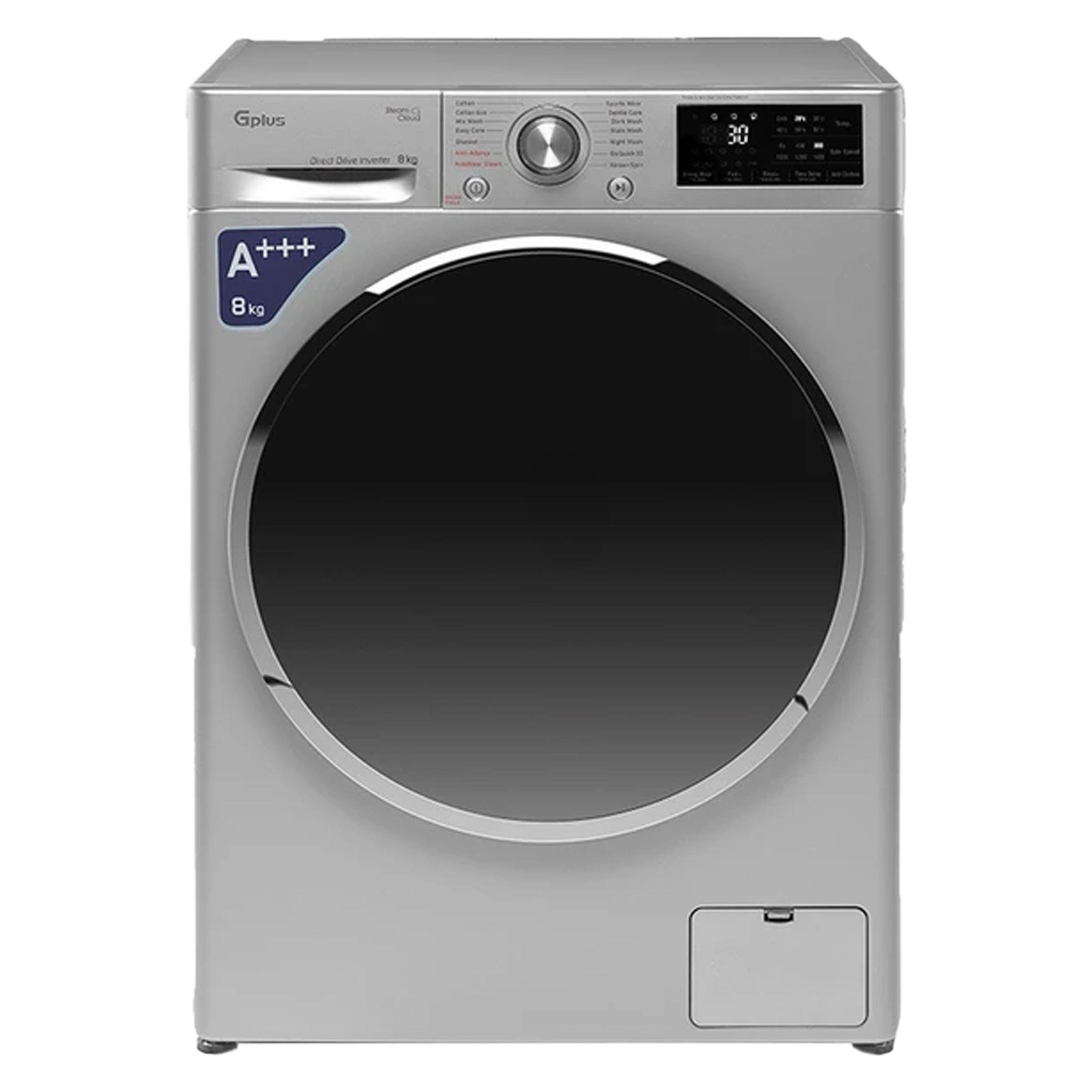 ماشین لباسشویی اتوماتیک جی پلاس مدل GWM-M880S ظرفیت 8 کیلوگرم