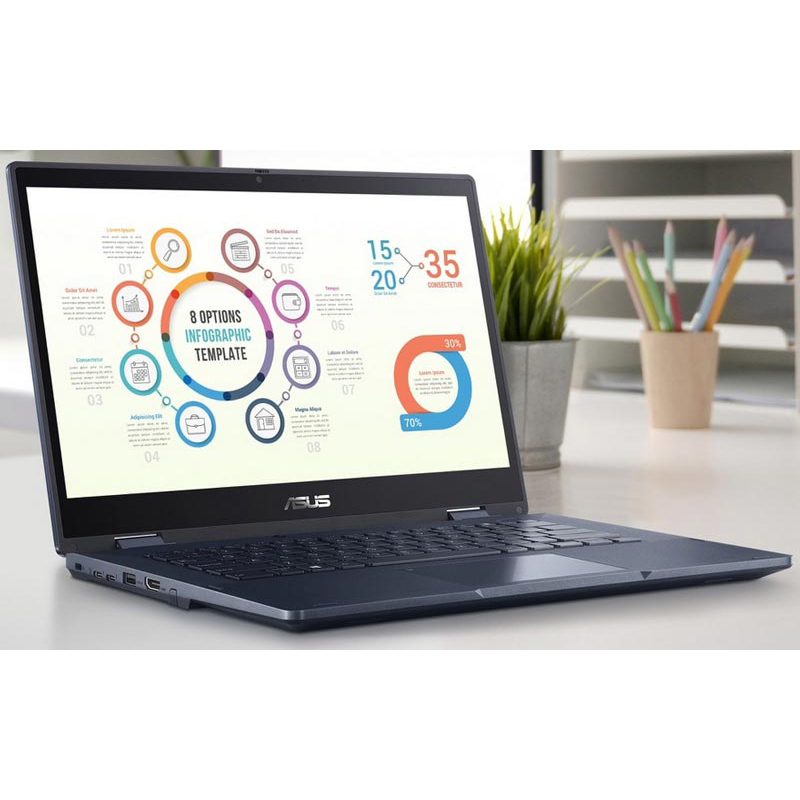 لپ تاپ 14 اینچی ایسوس مدل ExpertBook B3 Flip B3402FVA-I58512B0D-i5 1335U-8GB DDR4-512GB SSD-IPS-Touch