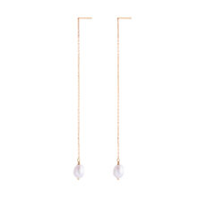 گوشواره بخیه ای طلا 18 عیار زنانه گالری شیدا مجد مدل باروک