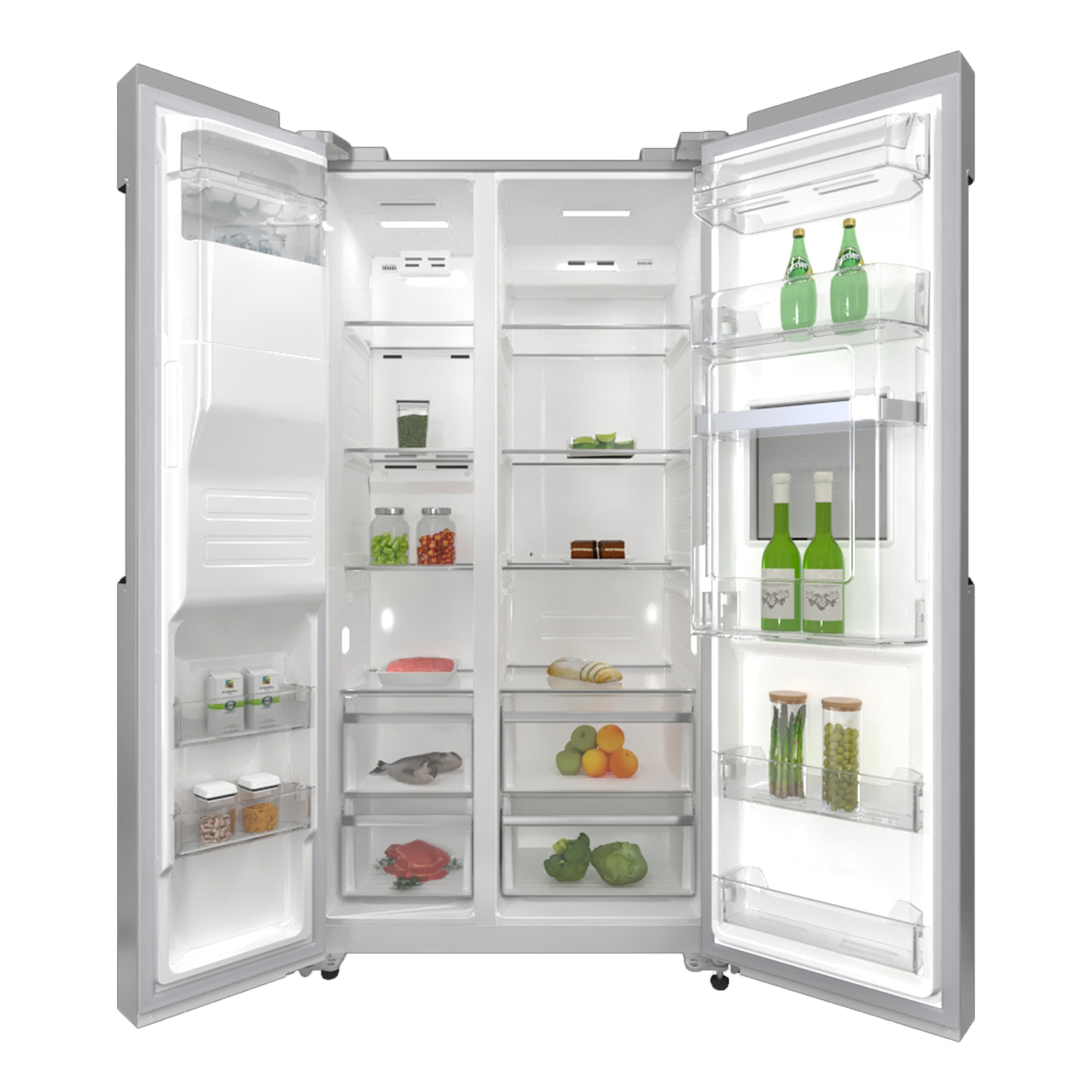 یخچال و فریزر ساید بای ساید 32 فوت اسنوا مدل SN8-2340SS