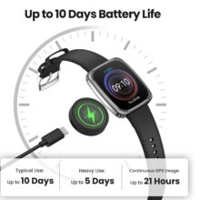 ساعت هوشمند 43 میلی متری امیزفیت مدل Active 2 Square با بند چرمی