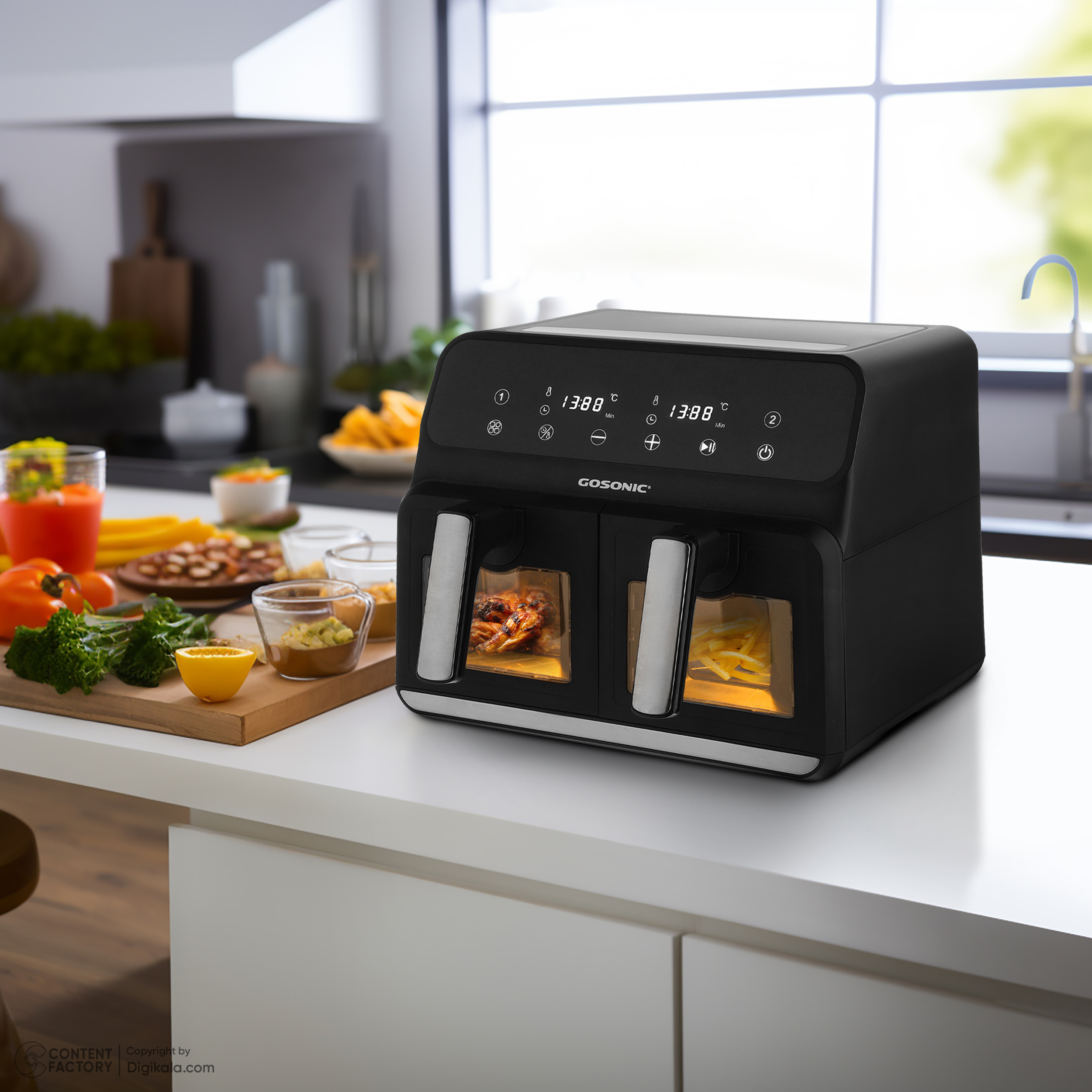 سرخ کن بدون روغن گوسونیک مدل GAF-658