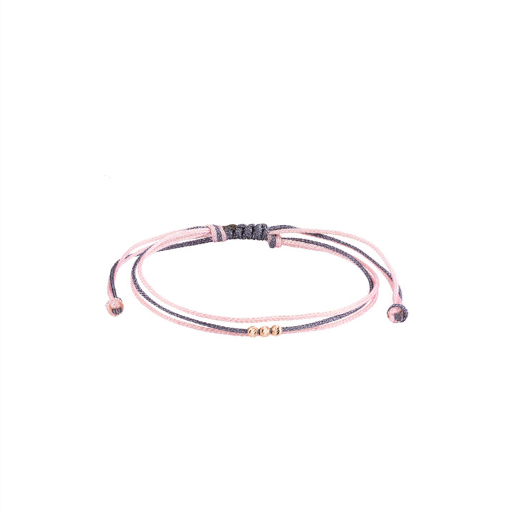 دستبند طلا 18 زنانه گالری شیدا مجد مدل 3 البرنارد نخی لمه