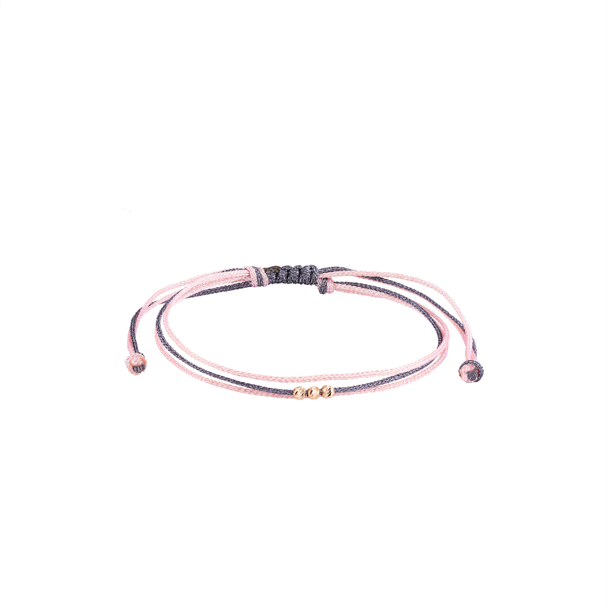 دستبند بند و طلا 18 عیار زنانه گالری شیدا مجد مدل 3 البرنارد نخی لمه