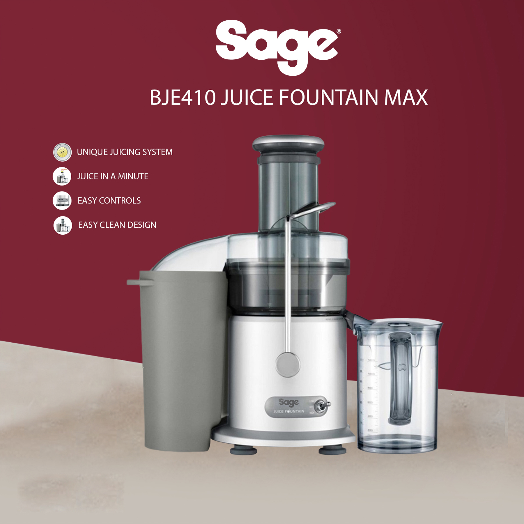 آبمیوه گیری سیج مدل BJE410