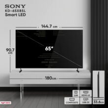تلویزیون 65 اینچ ال ای دی هوشمند سونی مدل KD-65X85L