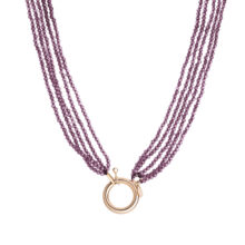 گردنبند طلا 18 عیار زنانه گالری شیدا مجد مدل قفل مدبر