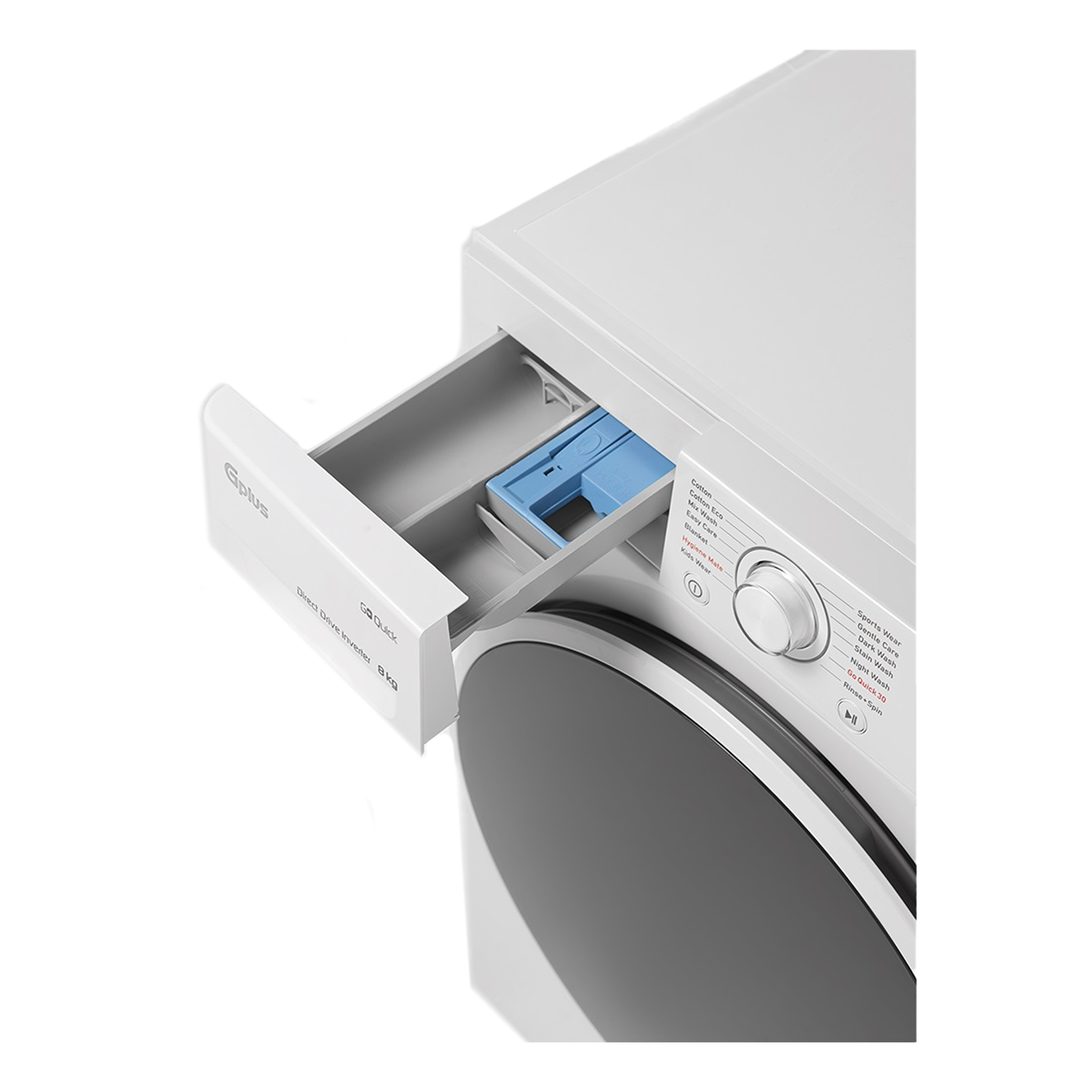 ماشین لباسشویی اتوماتیک جی پلاس مدل GWM-M870W ظرفیت 8 کیلوگرم