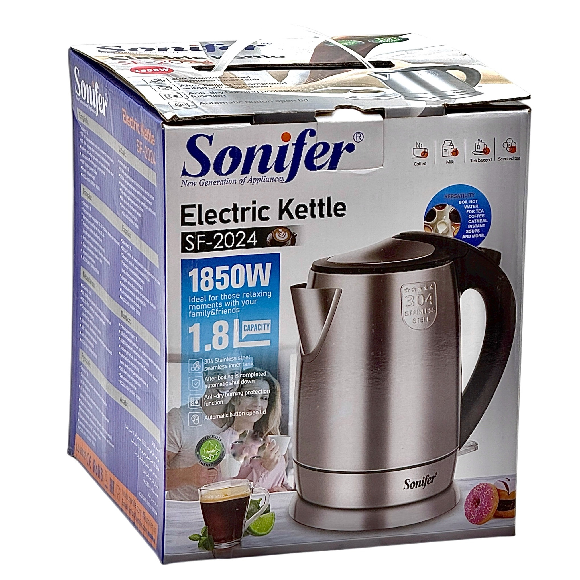 کتری برقی سونیفر مدل 2024 گنجایش 1.8 لیتر