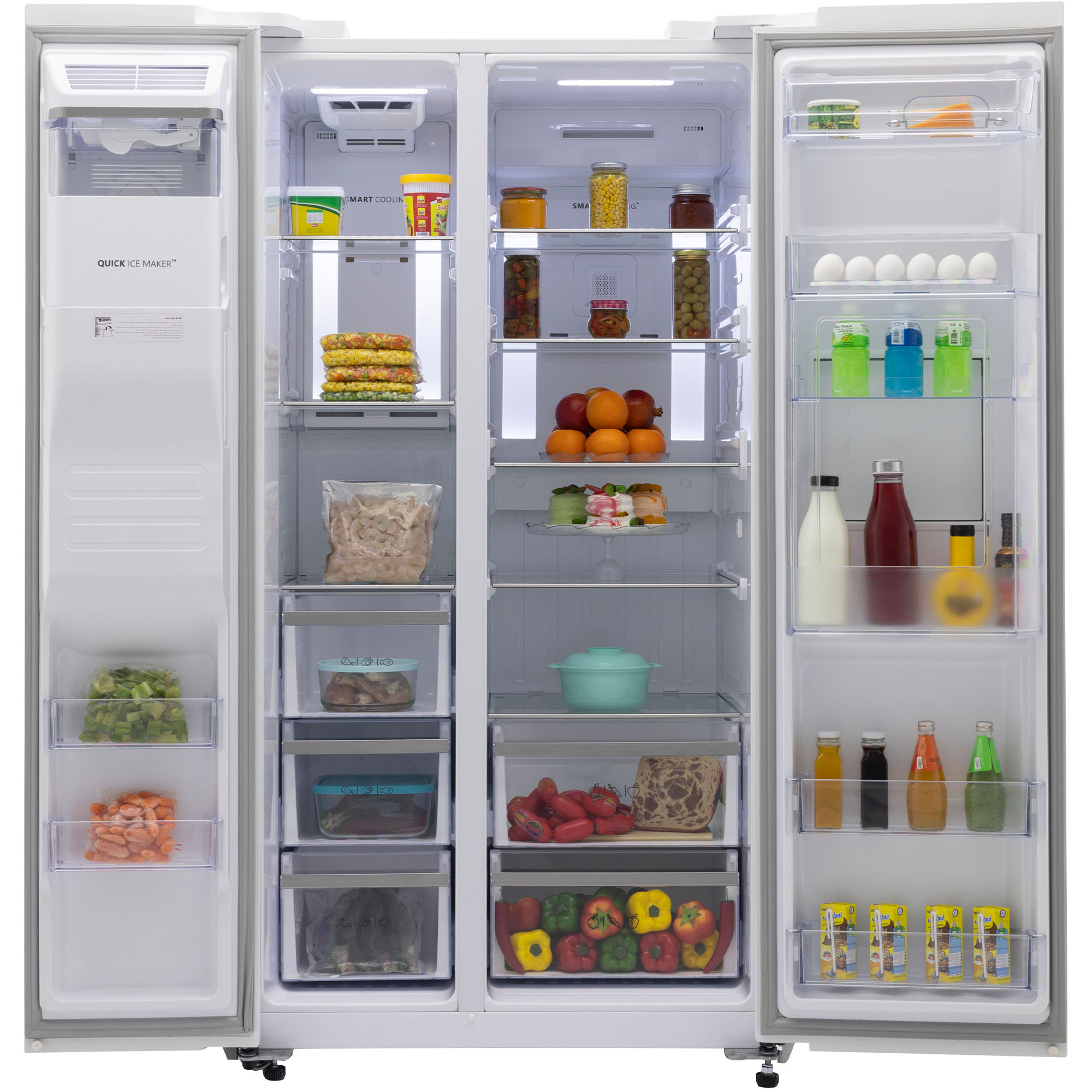 یخچال و فریزر ساید بای ساید 27 فوت اسنوا مدل SN8-2261SW