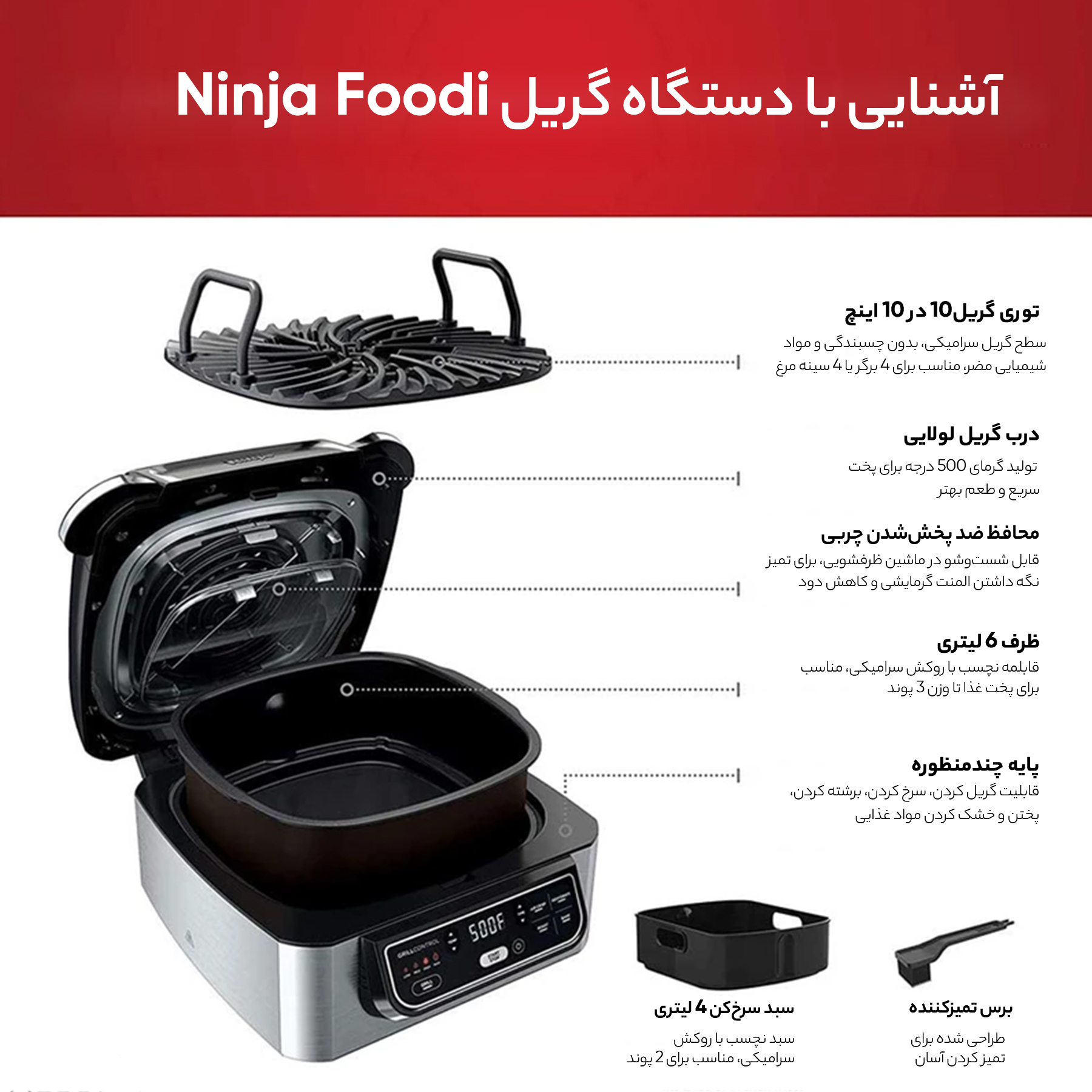 سرخ کن نینجا مدل AG 301