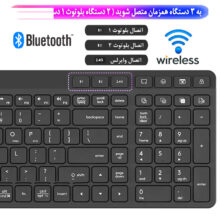 کیبورد و ماوس بی سیم ای فورتک مدل FSTYLER_FB28OOC_AIR2