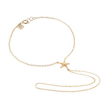 دستبند تمیمه طلا 18 عیار زنانه گالری شیدا مجد مدل ستاره دریایی