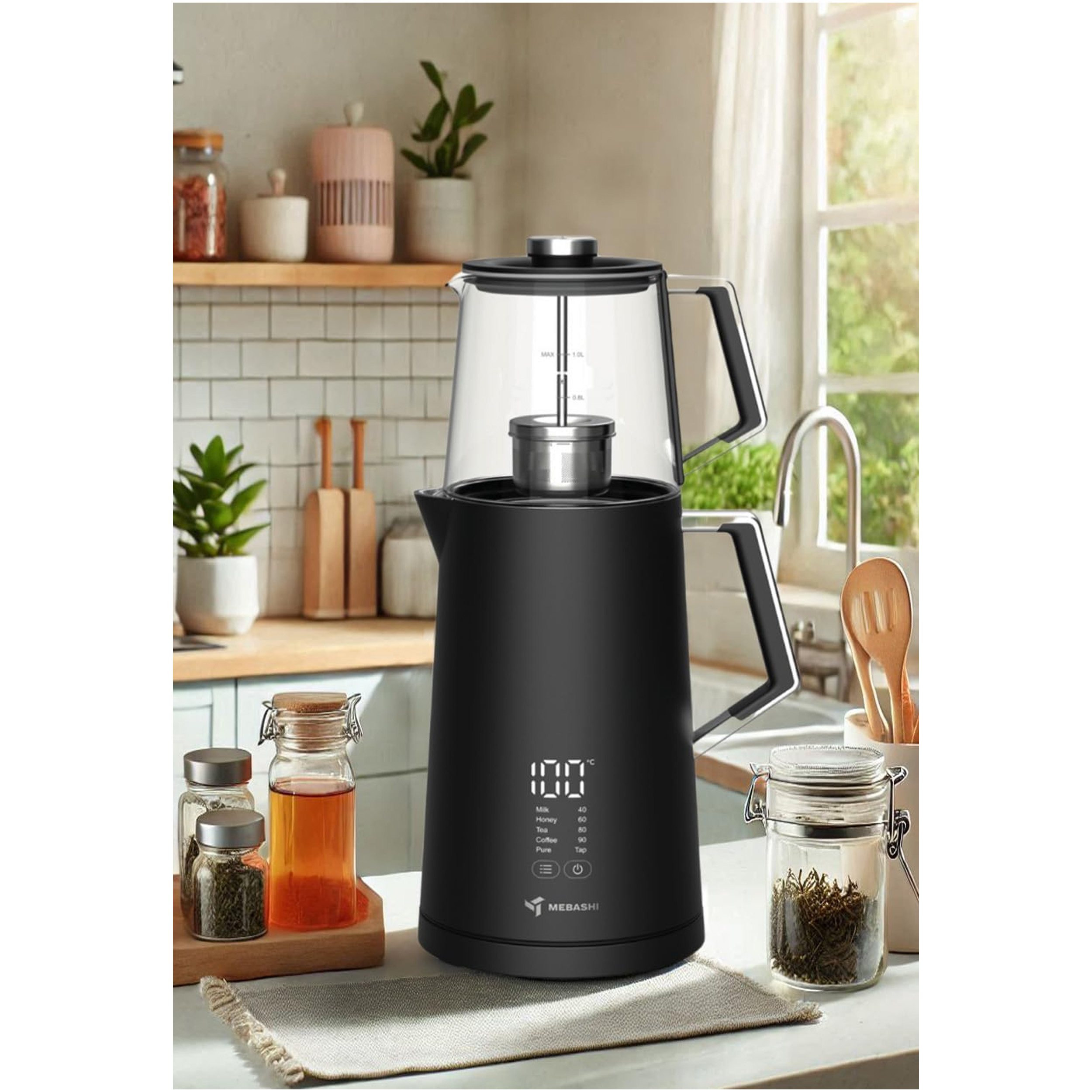 چای ساز روی هم مباشی مدل ME-TM304