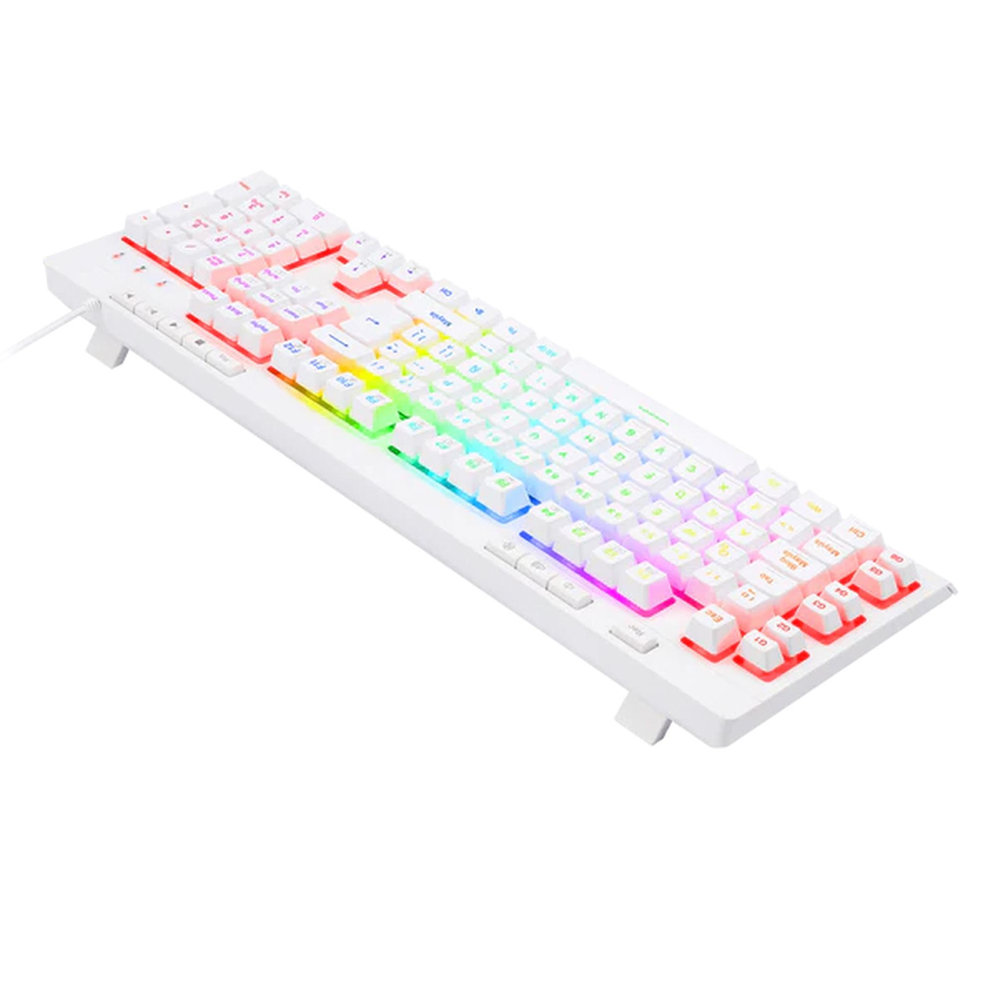 کیبورد گیمینگ ردراگون مدل Shiva K512، سوییچ ممبران، Full-Size، نورپردازی RGB