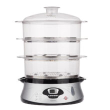 بخارپز 13 لیتری پارس خزر مدل Digi Steel