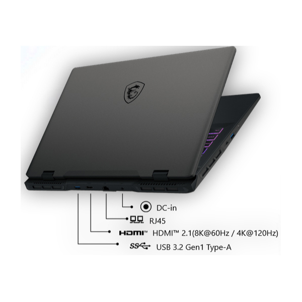 لپ تاپ 16 اینچی ام اس آی مدل Sword 16 HX B13VGKG-i7 13700HX-32GB DDR5-1TB SSD-RTX4070-FHD