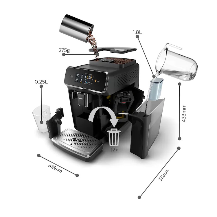 اسپرسو ساز 1.8 لیتری فیلیپس مدل EP2231/40