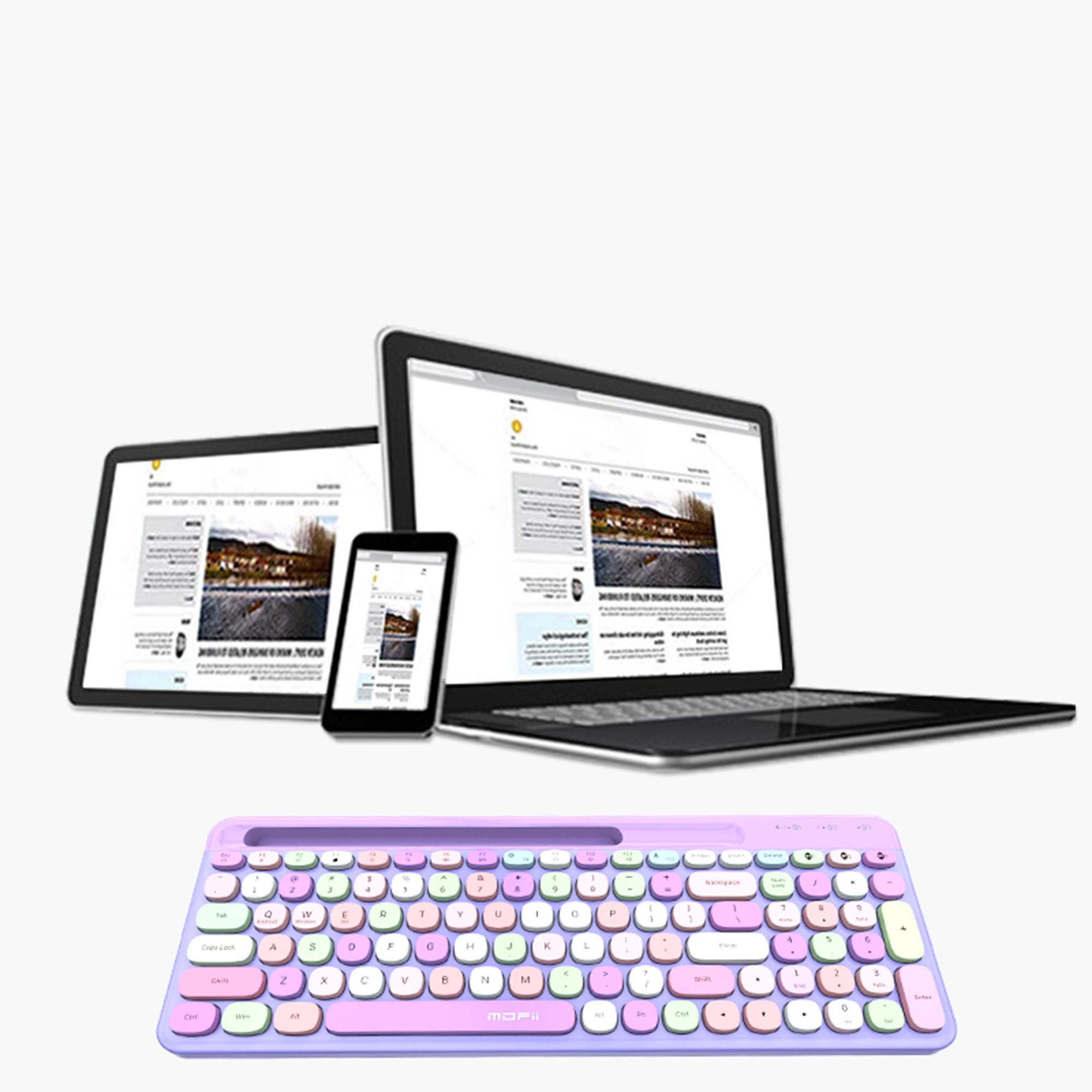 کیبورد بی سیم مافی مدل 888BT، سوییچ ممبران، Tenkeyless