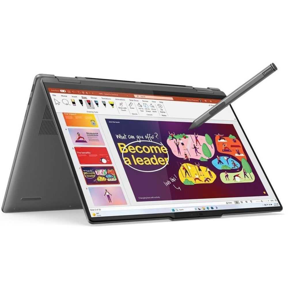 لپ تاپ 16 اینچی لنوو مدل Yoga 7 2-in-1 16IML9-Core Ultra 7 155U-16GB LPDDR5x-1TB SSD-Touch-W