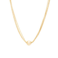 گردنبند طلا 18 عیار زنانه گالری شیدا مجد مدل پنی گوی