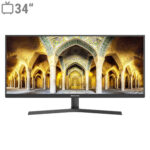 مانیتور گیمینگ 34 اینچ مسترتک مدل PA345UQ ، رزولوشن UltraWide QHD، پنل Rapid IPS، نرخ بروزرسانی 165 هرتز، با نسبت تصویر 21:9، دارای اسپیکر داخلی، دارای پورت HDMI و DisplayPort و USB و خروجی هدفون